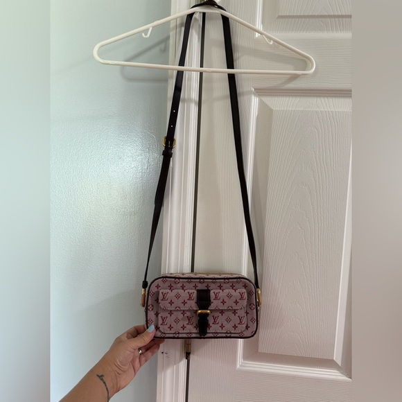 Vintage Louis Vuitton Monogram Min Lin Juliette Crossbody Cherry Red - Picture 6 of 6
